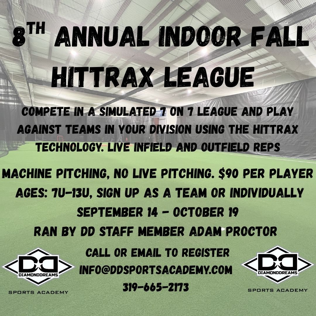 HitTrax Baseball League Flyer